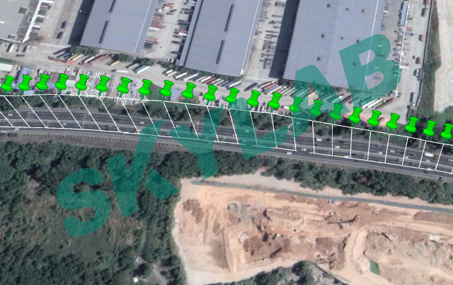 全开放环境，卫星信号无遮挡路测效果图